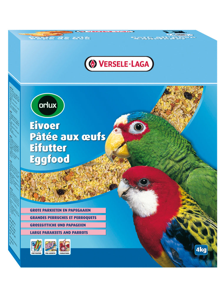 Orlux Eifutter Großsittiche/Papageien - 4 x 1 kg