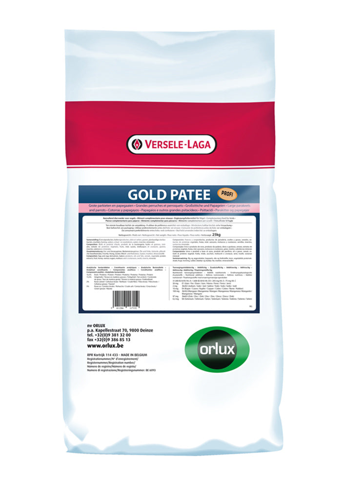 Orlux Gold patee Großsittiche/Papageien - 25kg