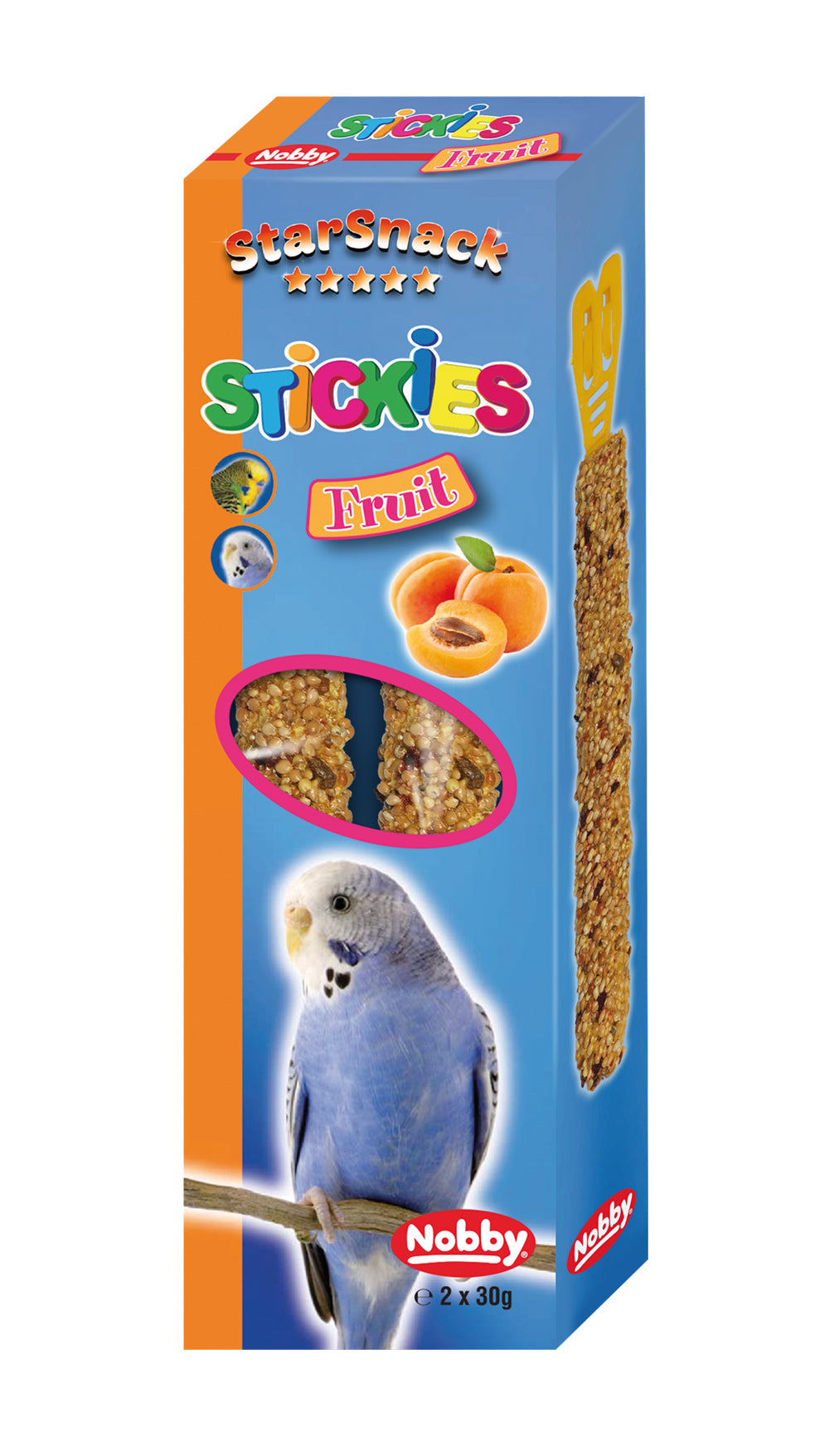 Stickies Sittich Frucht - 2 x 30g