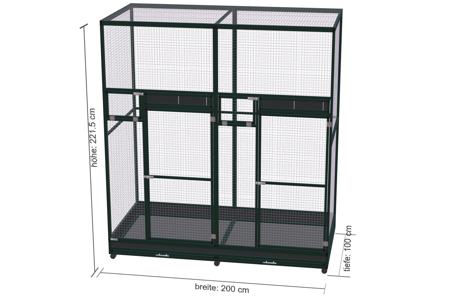 200cm-100cm-220cm