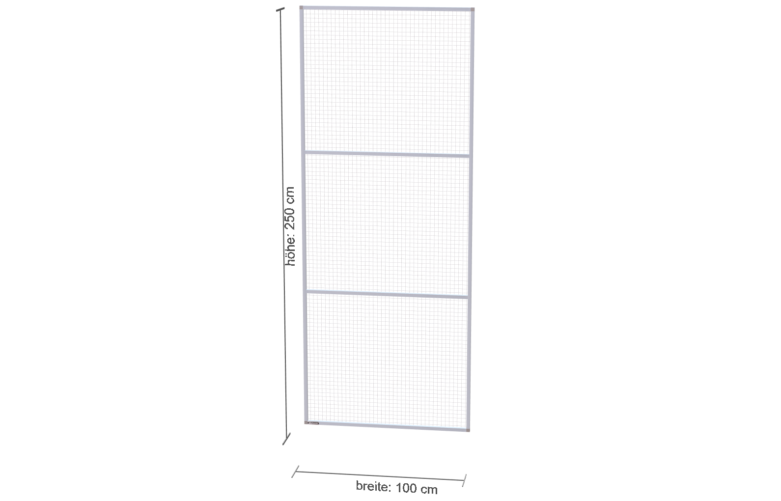 100cm-2.5cm-250cm