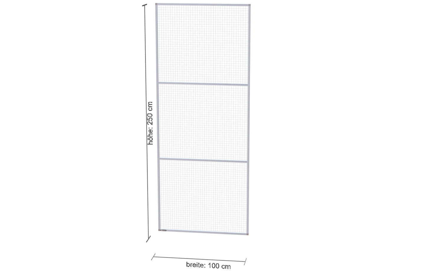 100cm-2.5cm-250cm