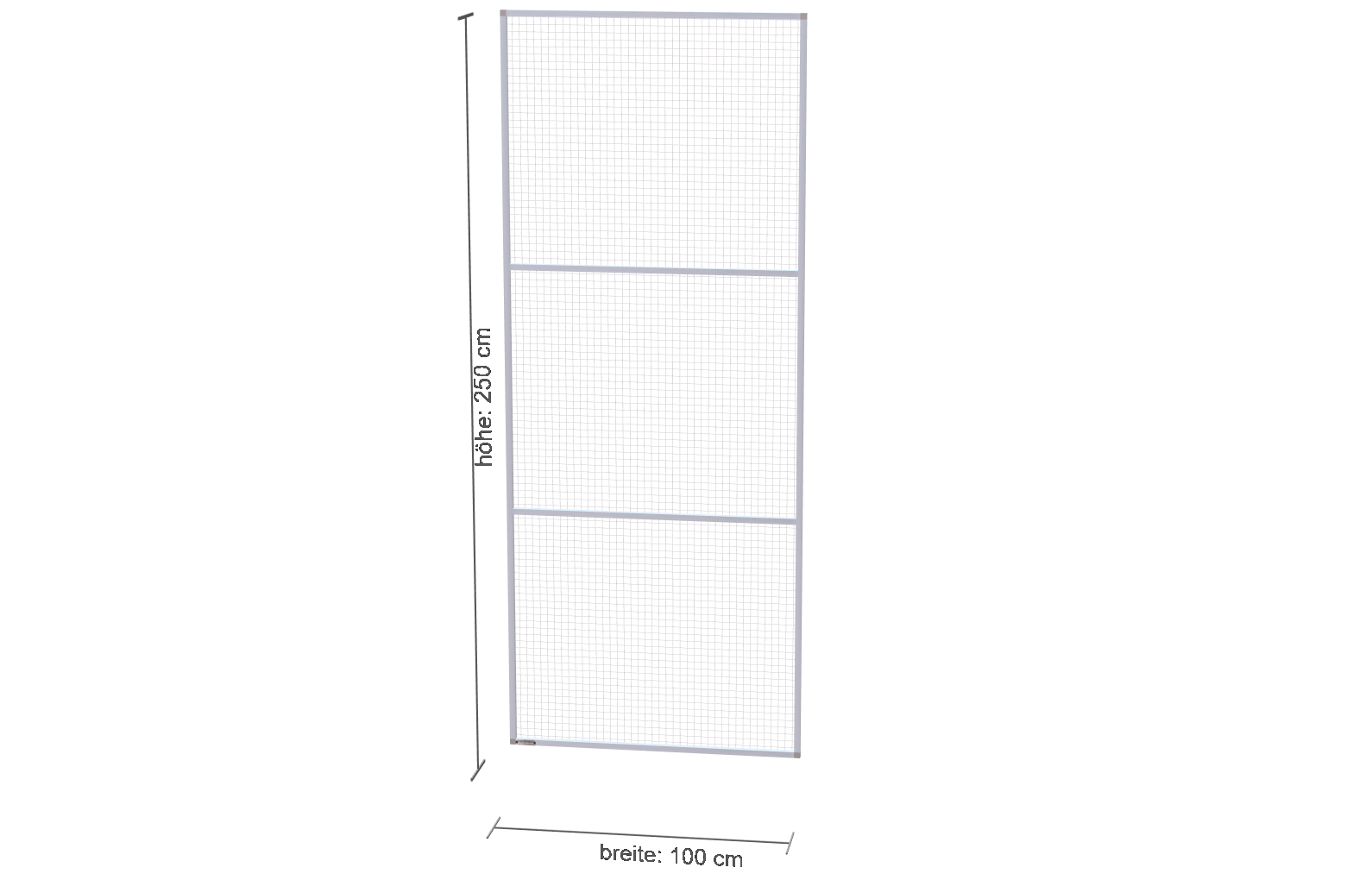 100cm-2.5cm-250cm