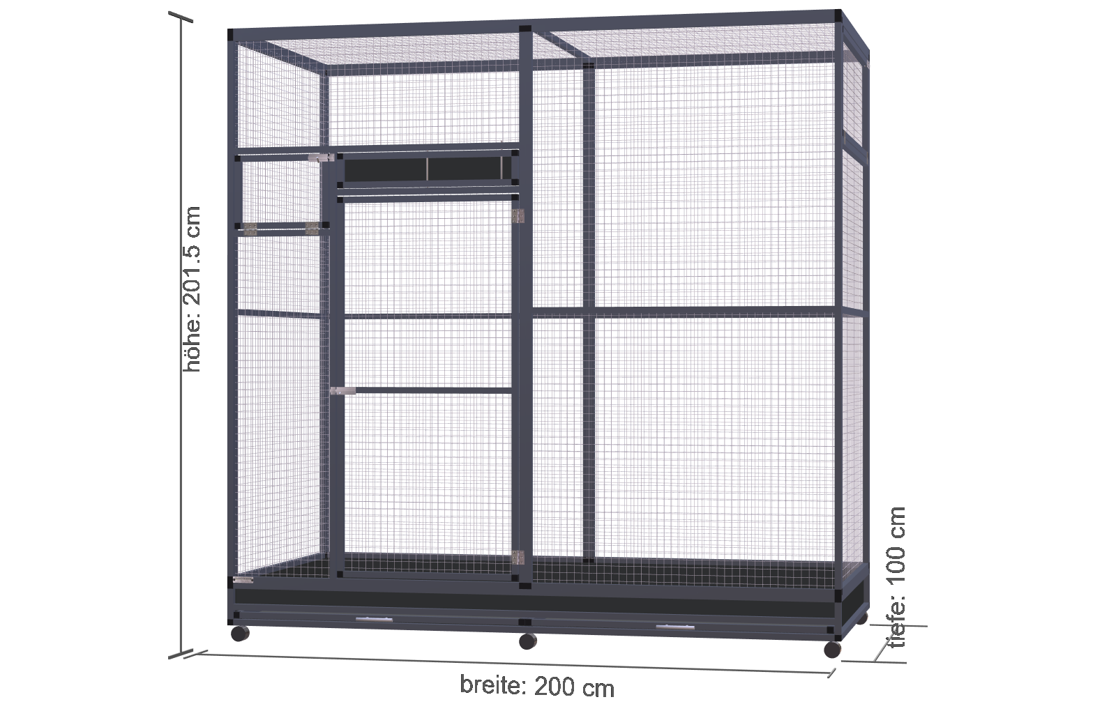 200cm-100cm-200cm