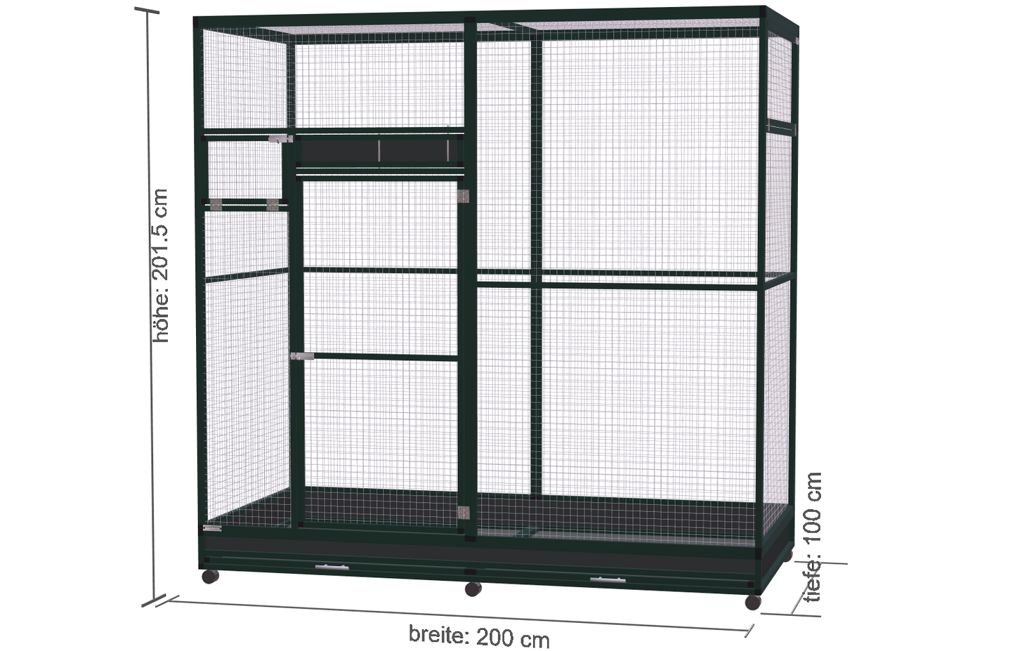 200cm-100cm-200cm