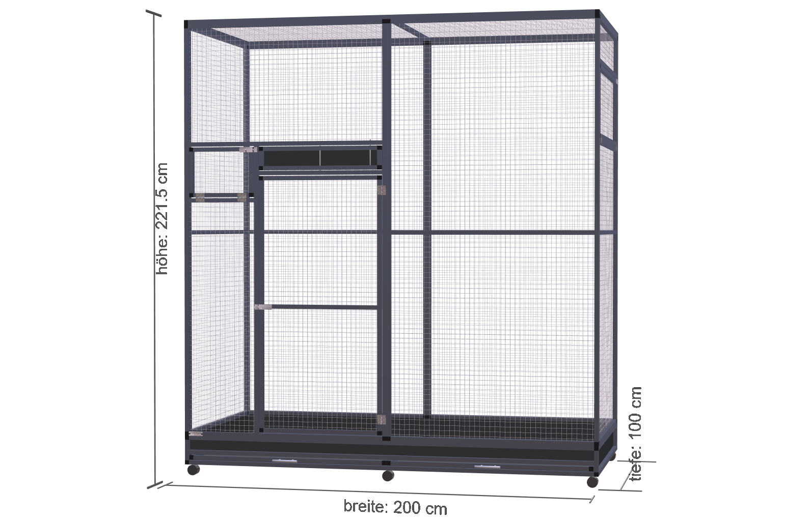 200cm-100cm-220cm