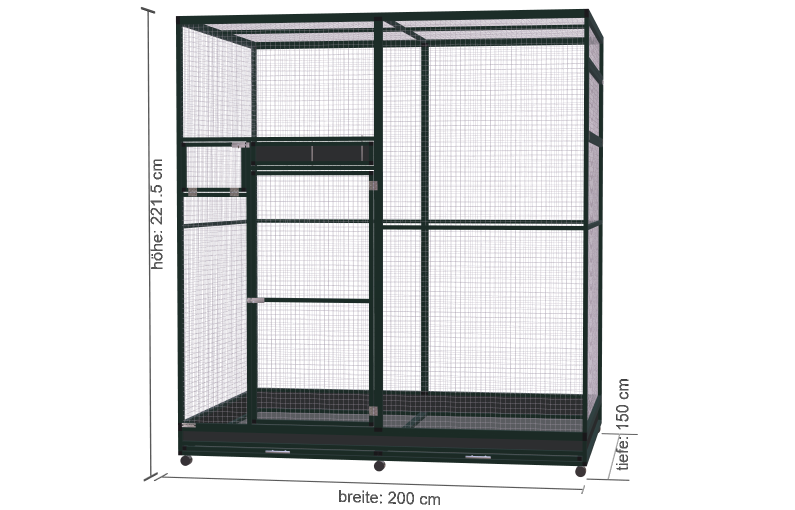 200cm-150cm-220cm